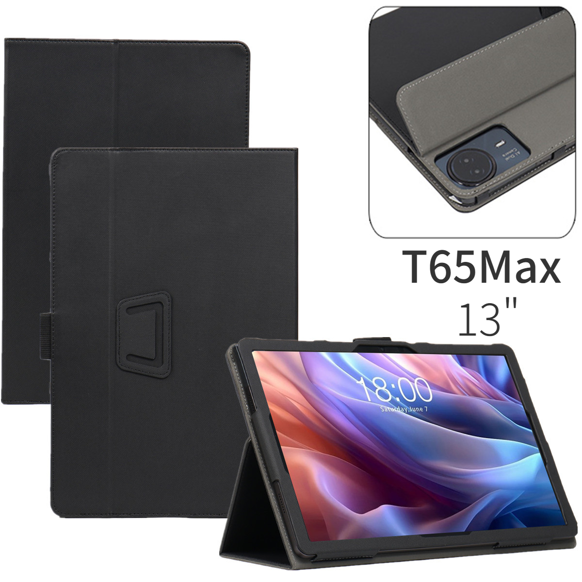 Teclast Tablet Accessories - Funda Inteligente para Tablet Teclast T65Max,