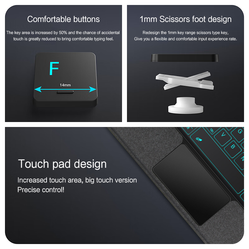 Funda con teclado mágico para  - Redmi Tablet Accessories reseña y precio