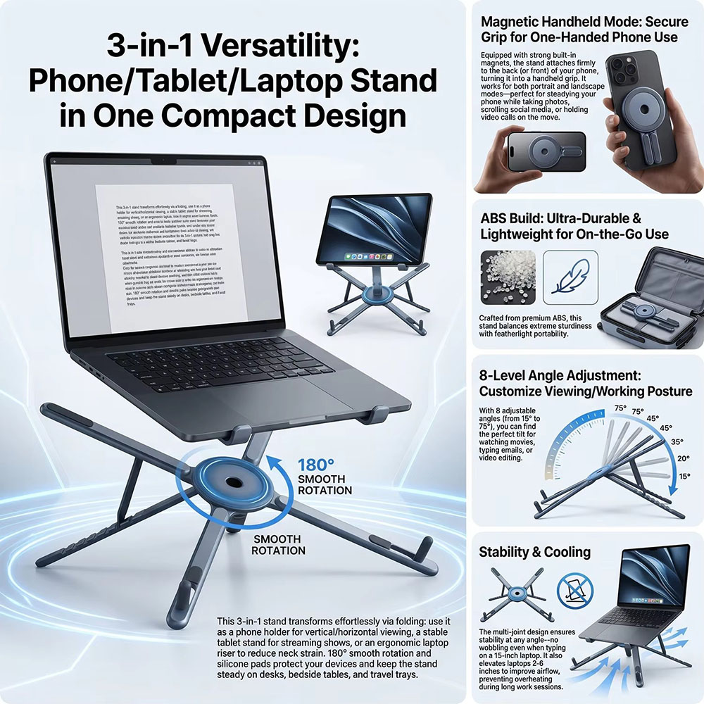 Soporte Magnético Portátil par - Tablet Holder Accessories reseña y precio